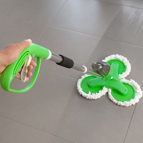 Triple Dust-Mop with Spray