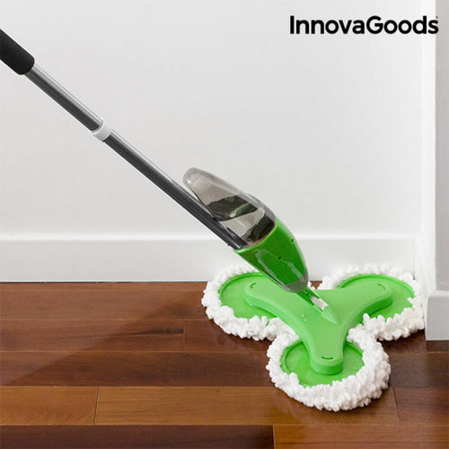 Triple Dust-Mop with Spray